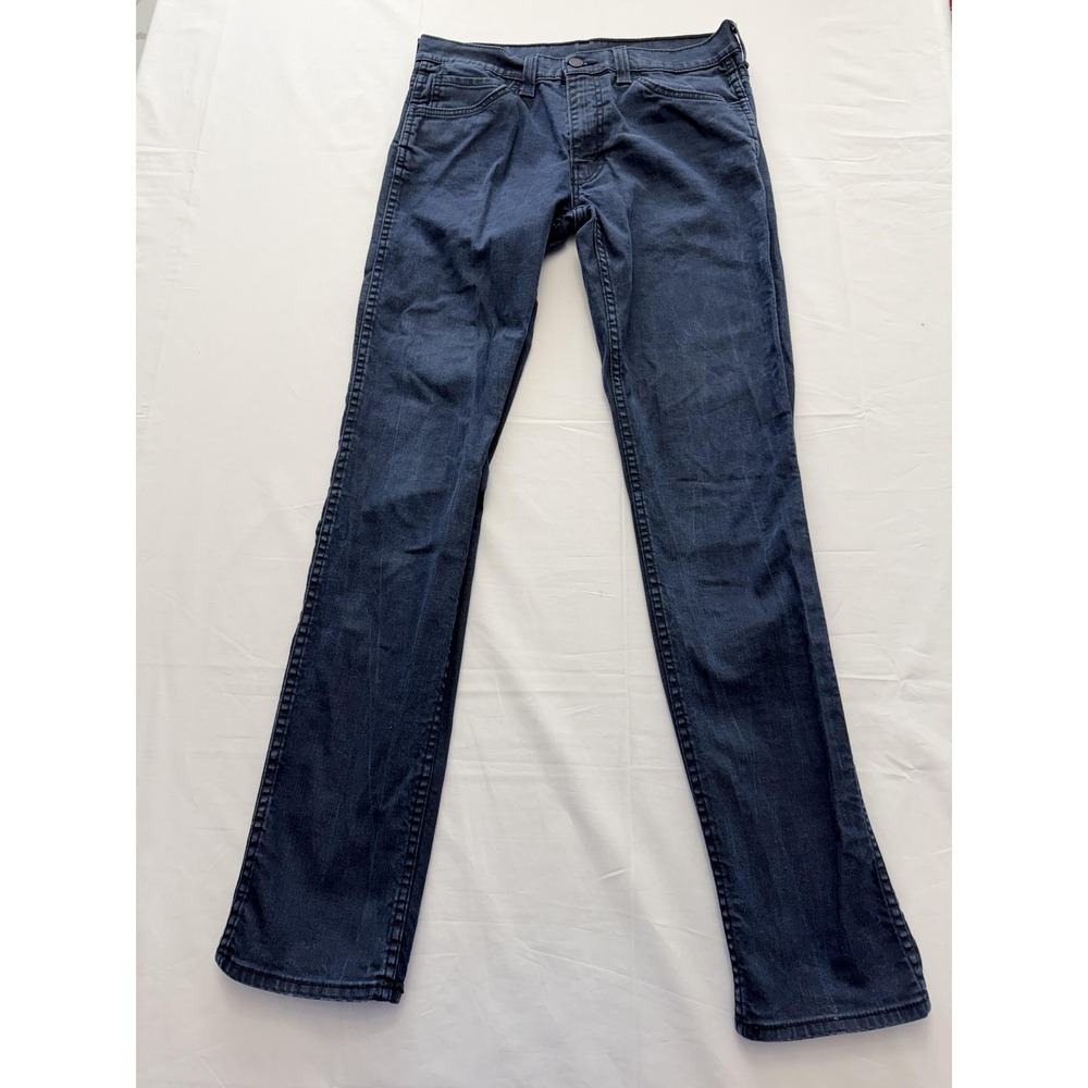 Levi's 511 Jeans Mens 32x34 Blue Dark Wash Slim‎ Tapered Denim Pants Casual